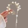 White Lily Of The Valley Antique Hair Accessories Tassel Hanfu Fairy Hair Clip Fairy Lily Of The Valley Flower Hair Clip Jewelry