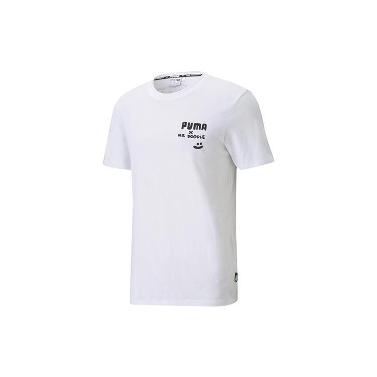 PUMA x MR DOODLE Short Sleeve White Men s 598641-02 S