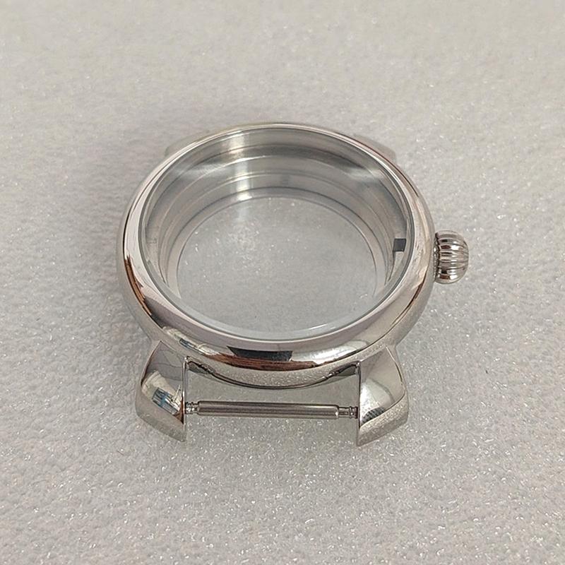 40Mm Watch Case For Nh35 Stainless Steel Case Mineral Glass For Nh35 Movement 3/12 O'Clock Watch Case Watch Accessories