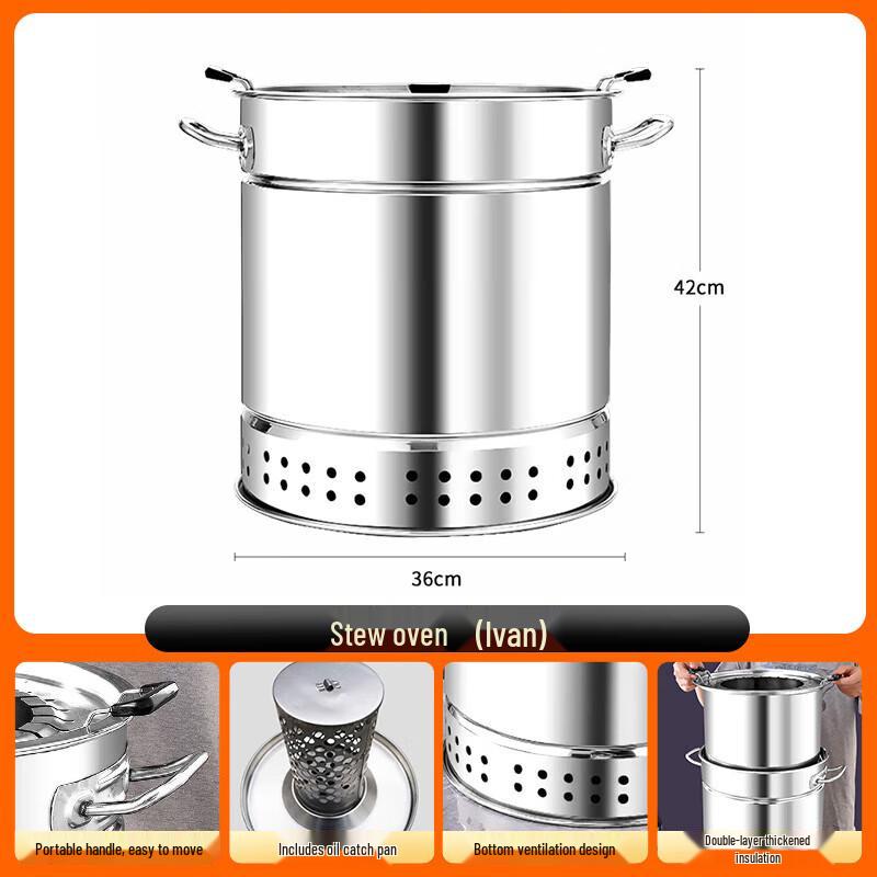 ShangKaoJia Ivan SKJ-402 Outdoor Holzkohle Räuchergrill