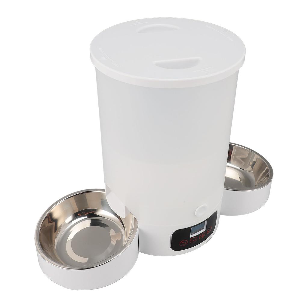 Automatic Cat Feeder 3L Large Capacity Easy To Clean Smart Timed Dog Feeders with Stainless Steel Bowl For Pets Dogs Cats