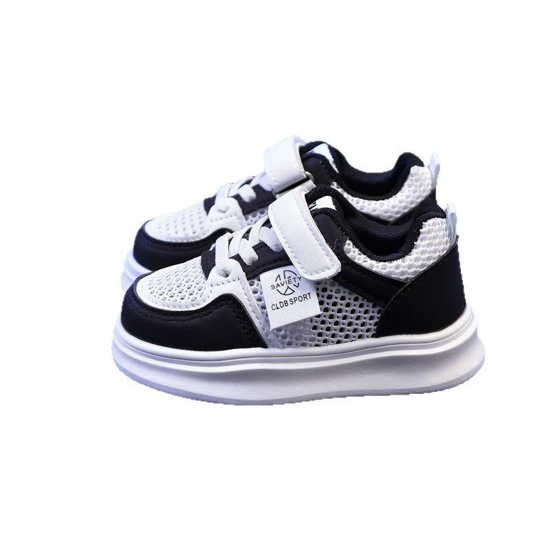 Kids Summer Breathable Mesh White Shoes Boys Girls Hollow Out Casual Sneakers Lightweight Comfortable Walking Shoes