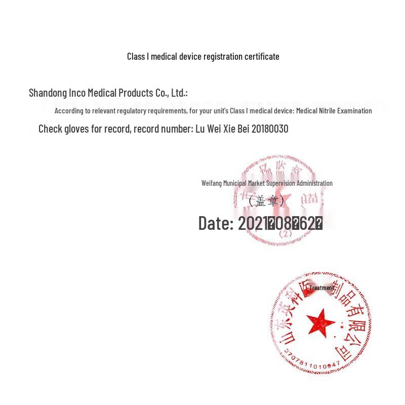 INTCO Disposable Nitrile Gloves