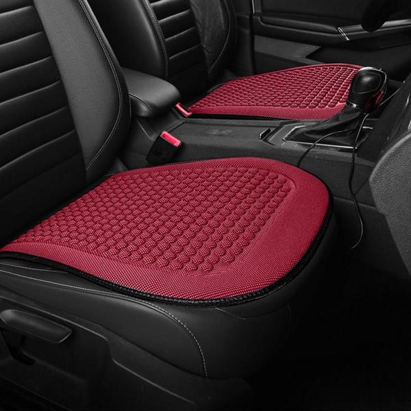 

Summer Ventilated Car Seat Cover,Breathable Cooling Car Seat Cushion Anti-Slip Car Seat Protector Fit For Car Truck SUV Van Car Interior Accessories S вина червоного кольору
