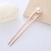 Trendy U Shape Metal Moon Hair Sticks for Women Vintage Elegant Chinese Black Crystal Hairpins DIY Hairstyle Hair Accessories