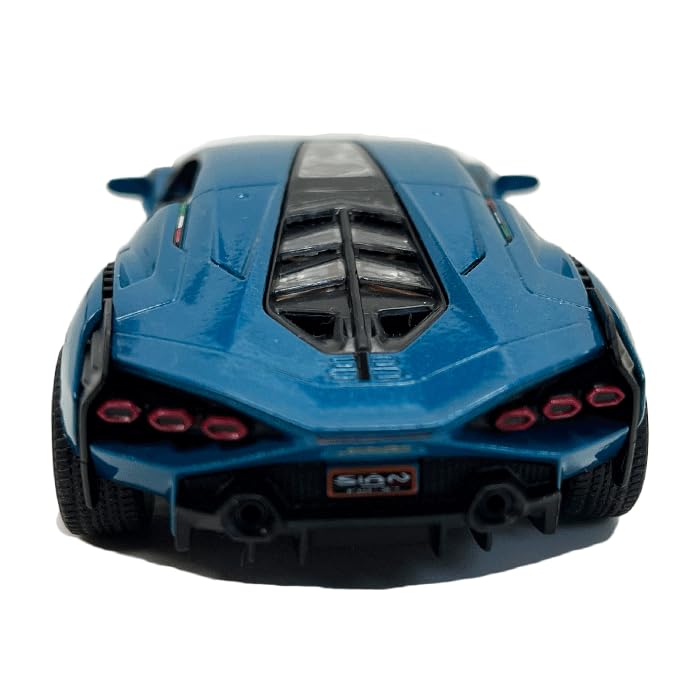 1:40 Lamborghini Cyan Blue KINSMART Pullback Diecast Model Car