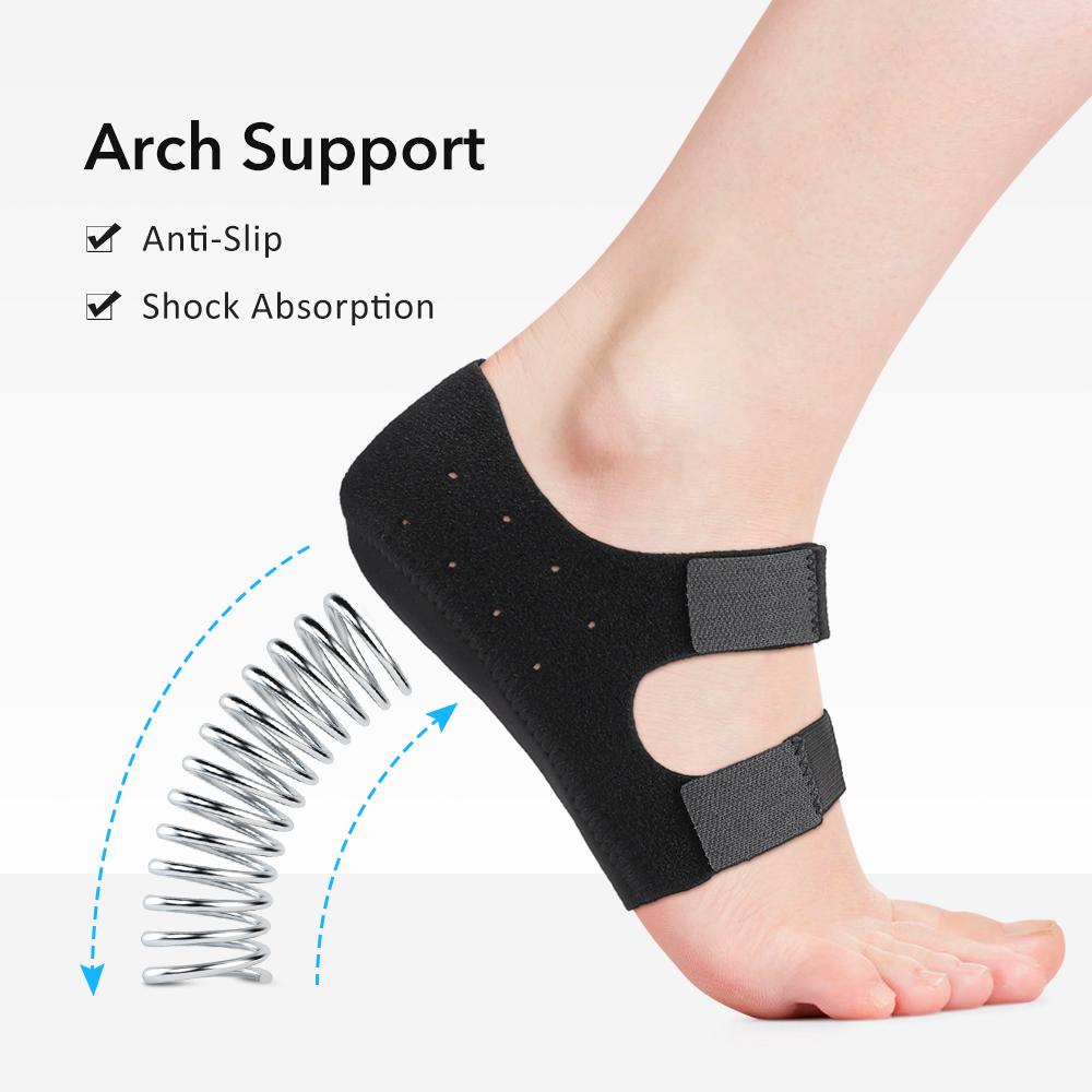 Plantar Fasciitis Heel Spur Foot Support With U-Shaped Heel Cups for Heel Relief Adjust Tightness Insoles for Man Woman Walking
