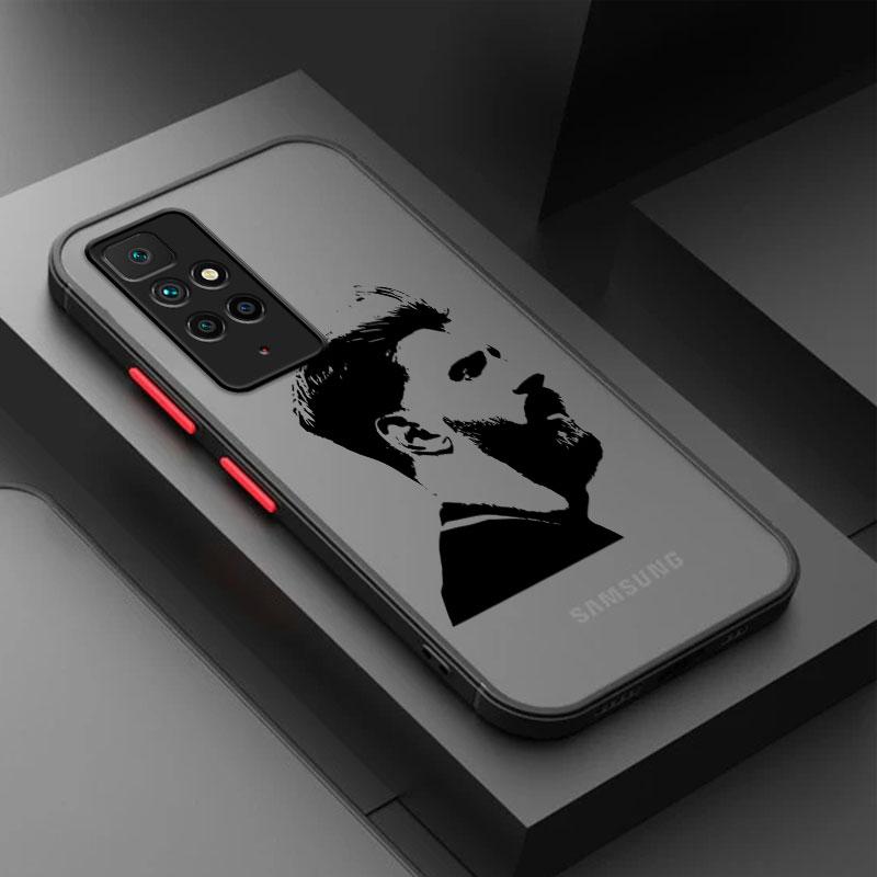 Case For Xiaomi Redmi Note 11 10 Pro 12 13 12S 11S 10S 9 9S 8 10C 9A 9C 8T 9T PC Hard Funda Phone Cover Football Man M-Messi 10