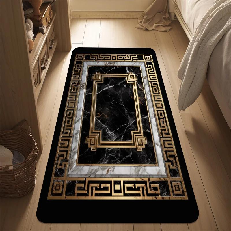 Retro Chinese Style CARPET FOR LIVE ROOM Non-slip Bedroom Soft Large Rug Hall Decoration Washable Floor Mats Customizable 