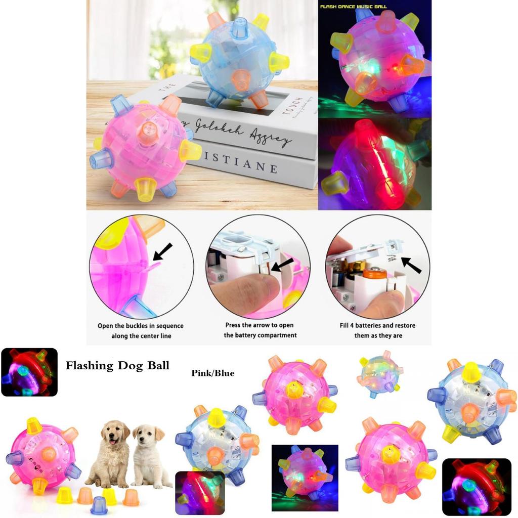 Kreatives Kinder-Leuchtspielzeug Blinkender Hüpfball mit bunten Lichtern und Soundeffekten