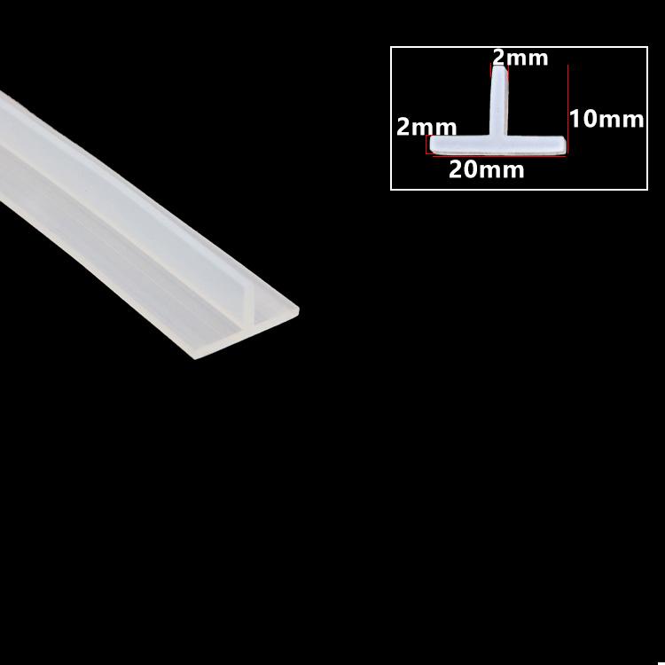 

T Shape Silicone Sealing Strip Rubber Weatherstrip T-type Ditch Cover Decorative Kitchen Slit Strip Waterproof Heat Resistant 1 Meter