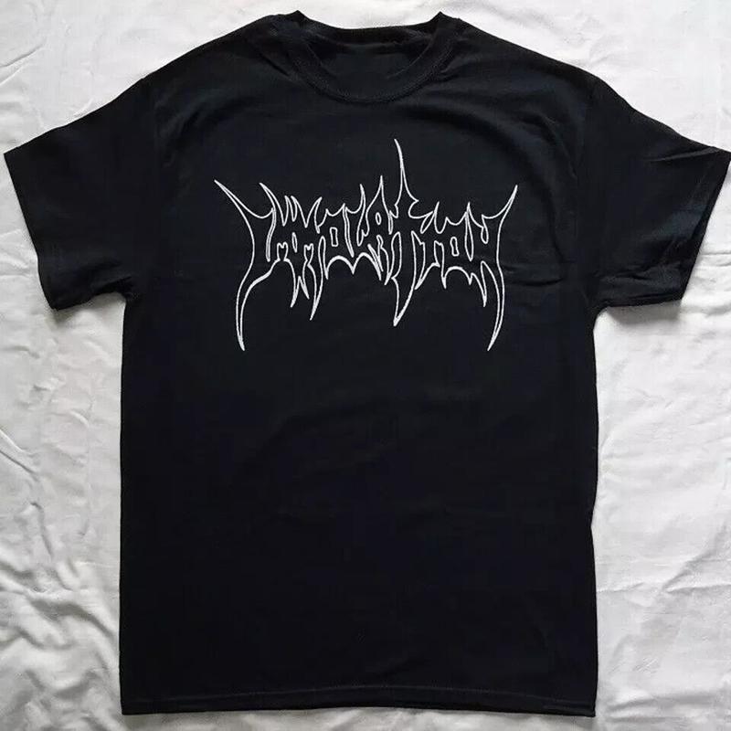 Immolation Band logo t-shirt S 5Xl noir toutes tailles manches courtes S