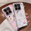 Girl Flowers Pattern Case For Xiaomi Redmi Note 15 Pro 4G Funda Redmi Note 14 13 Pro 5G Clear TPU Silicone Soft Cover