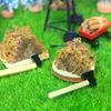 1 Set Mini Axe Firewood Pile Model Kids Pretend Toys DIY Dollhouse Kitchen Toy Miniature Outdoor Garden Scene Decor