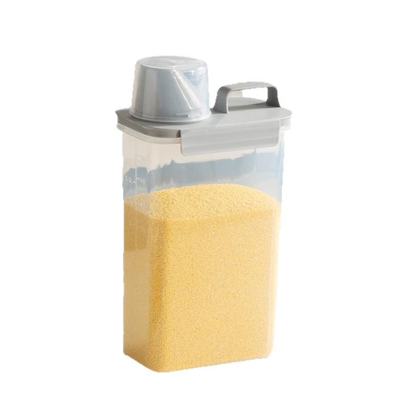 Multigrain & Millet Sealed Storage Box - Insect & Moisture-Proof Rice Bucket for Household Use