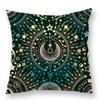 Abstract Star Moon Plush Pillow Cover Constellation Compass Totem Yoga Digital Printed Backrest Set Premium Durable