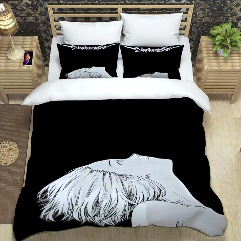 New NEON GENESIS EVANGELION Anime Quilt Covers Bedding Dormitory Sheets 2/3-piece Bedding Set