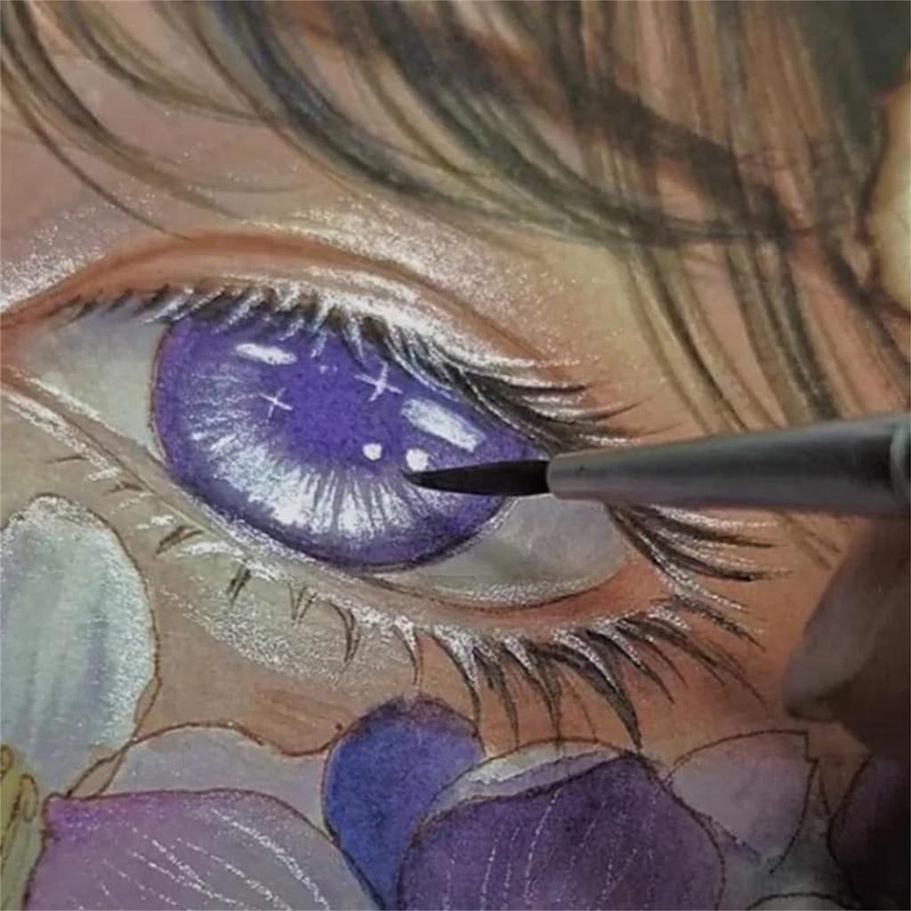 Pulverisert Perlepigment Kunst Akvarell, 60 Fargeskiftende Akvarellsett, Lett å Blande Glitter Akvarell