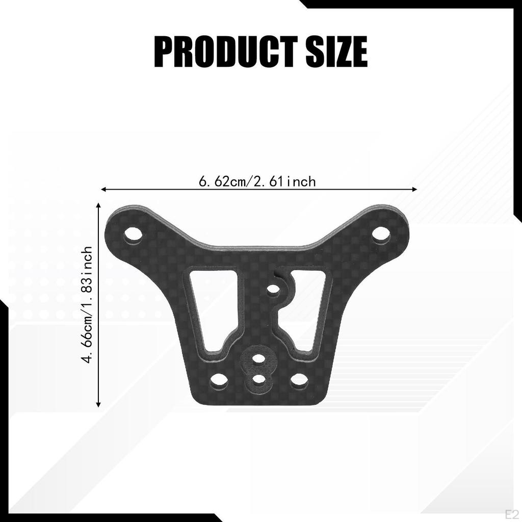 RC Car Upper Plate Carbon Fiber Attachment Sturdy Easy Installation Professional Repair Parts