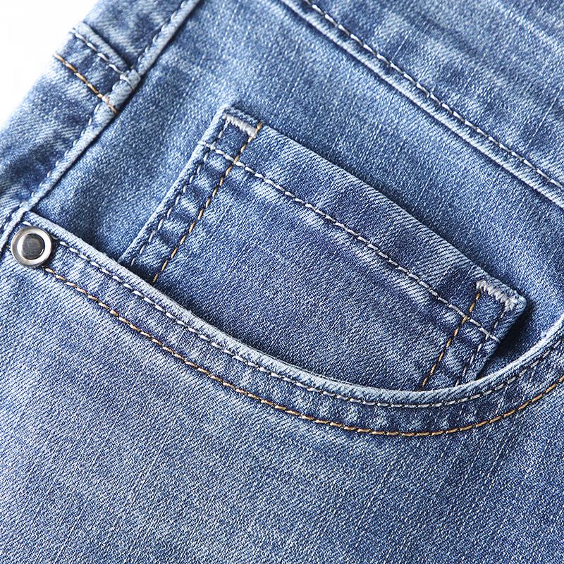 JOW Men's Vintage Distressed Straight-Fit Jeans