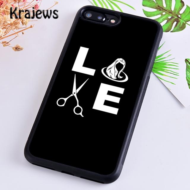 Krajews I Love Hairstylist Soft Phone Case Cover For iPhone 17 Air 16 15 14 plus 11 12 13 pro max Plus coque Fundas