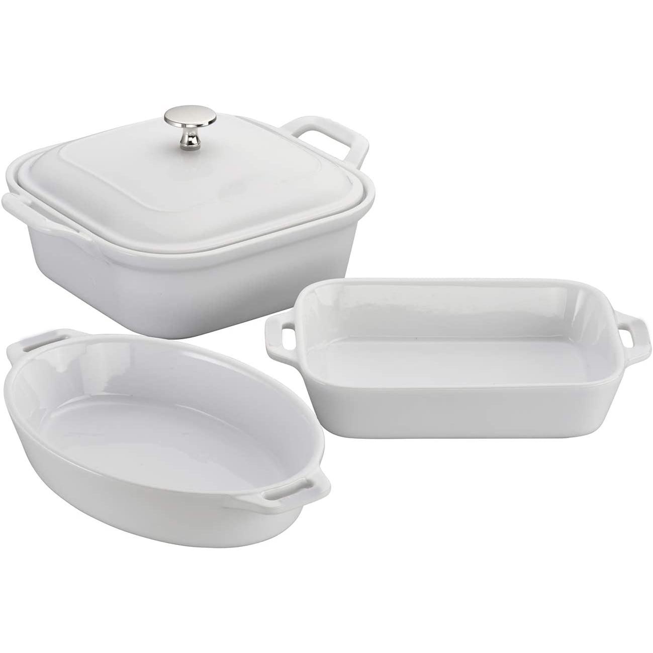 

Набор керамических форм для выпечки, прямоугольная форма для запекания, кастрюля для лазаньи, набор форм для выпечки, керамический набор для выпечки