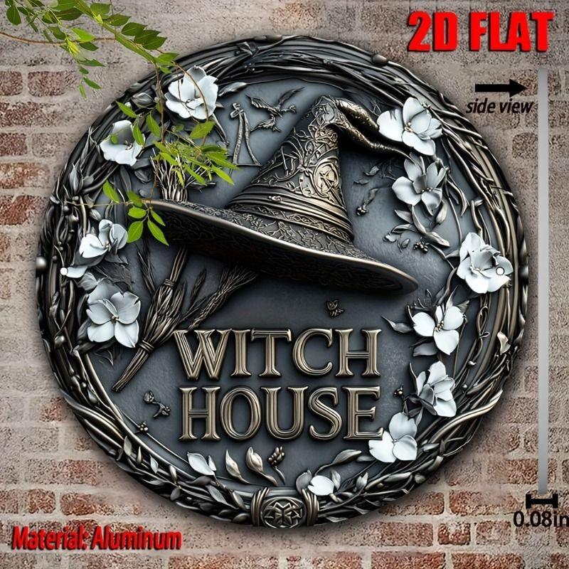 2D Flat Hanging Decorative Metal Sign Hand Painted Art