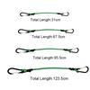 30-120Cm Green Stretch Ropes 6Mm Bungee Cords With Hooks Elastic Tie Strap Bikes Tie Car Luggage Packing Roof Rack Strap