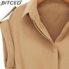 BITCED Women Fashion Casual Summer Loose Short Sleeve Belt Dress