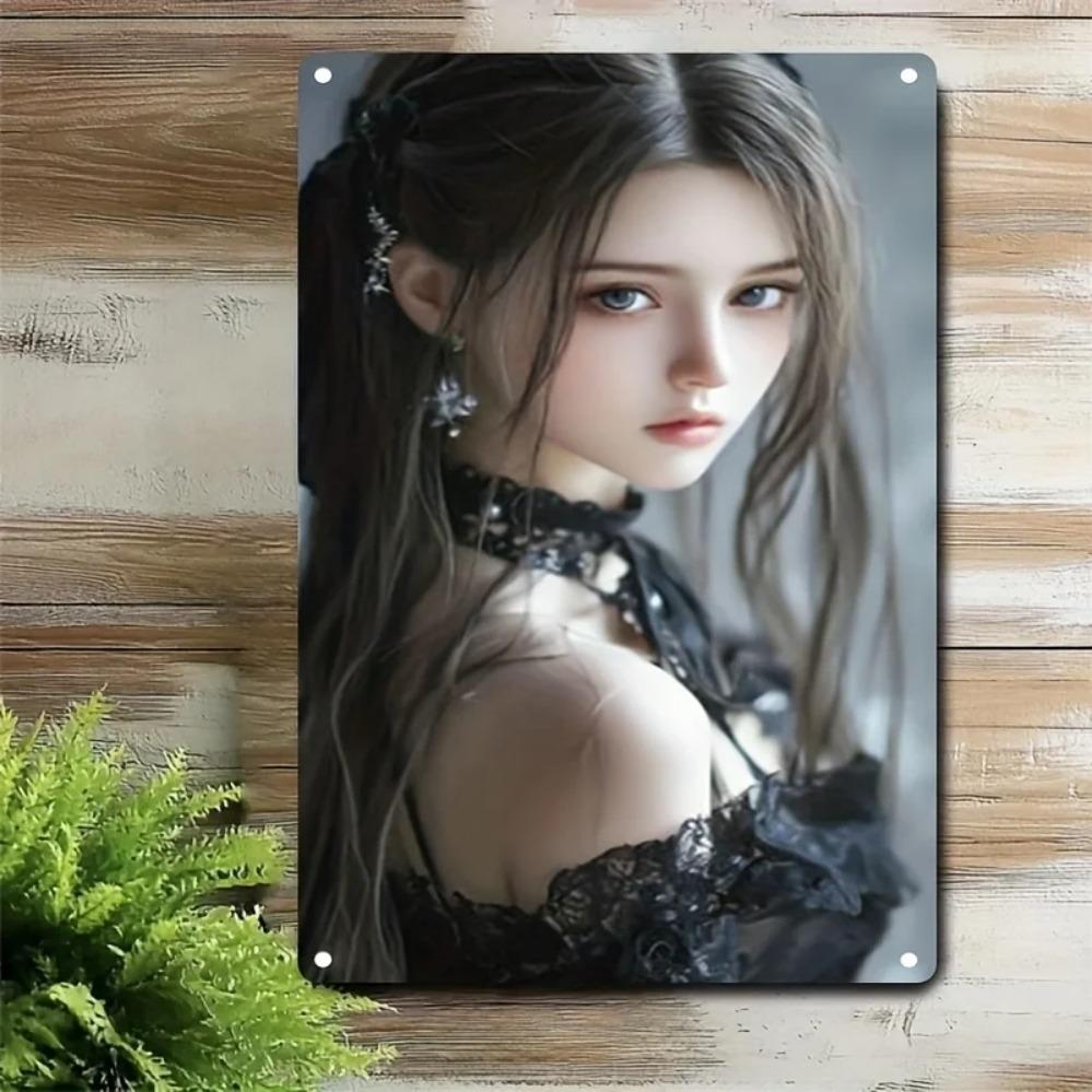 

Gothic Metal Wall Art Medieval Iron Decor Waterproof Home Bar Christmas Gift 20x30cm（7.8x11.8inch）