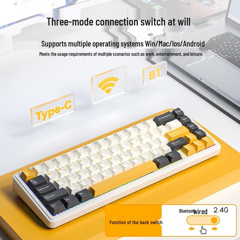AULA F65 Tri-Mode Customizable Mechanical Keyboard
