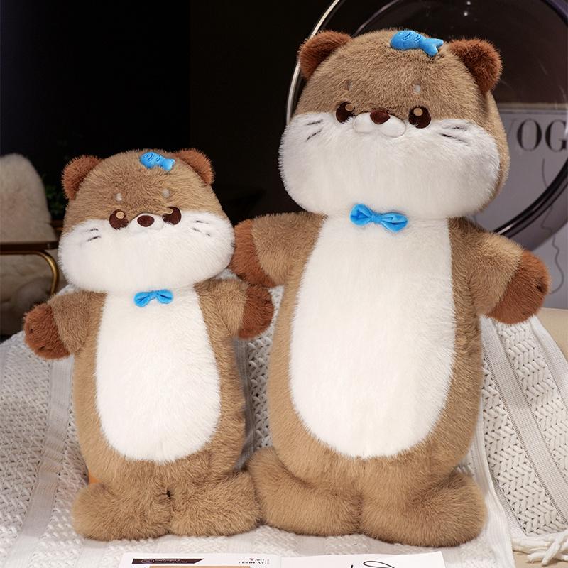 Neues Kissen Weicher Otter Plüschtier Realistisches Wildtier Stofftier Weiche Süße Otter Spielzeuge Niedliches Geschenk