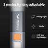 Rechargeable Led Flashlights,Super Bright Flashlight, 3 Modes With Cob Work Light Powerful Handheld Flash Light For Hiking