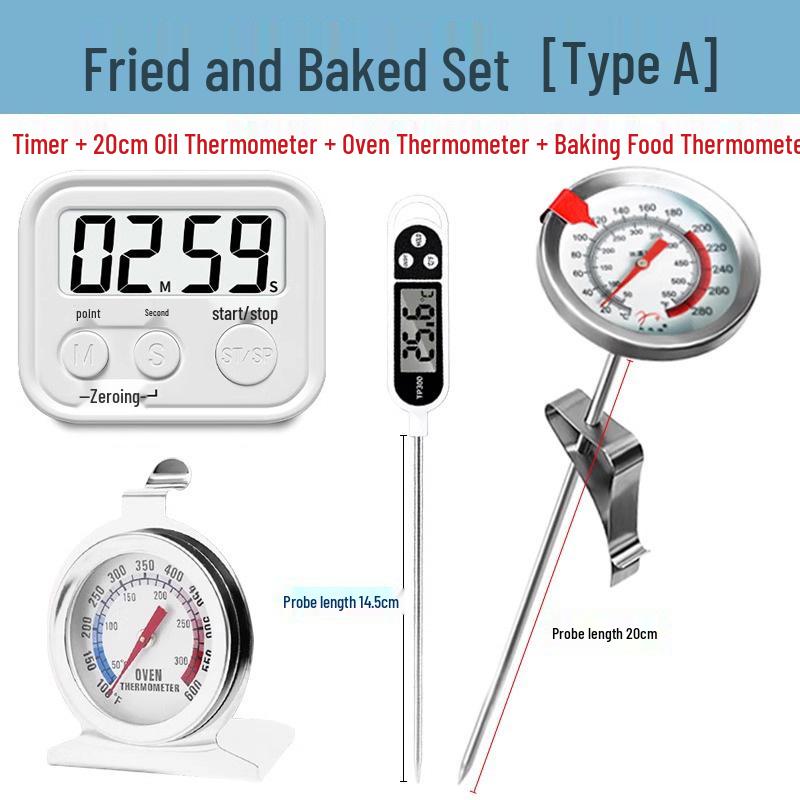 High Precision Deep Frying Oil Thermometer for Baking and Cooking