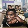 American rapper Pattern Bedding Quilt Set Quilt Cover Pillowcase Home Decoration Birthday Gift (1 * duvet cover + 2 * pillowcase, without core)