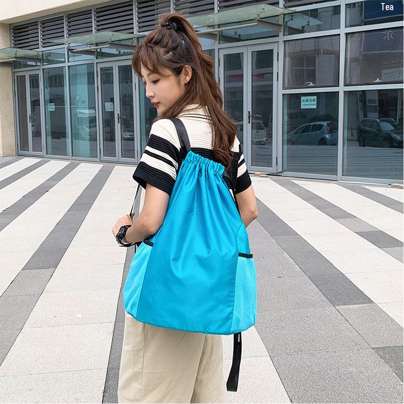 Custom Logo Drawstring Backpack for Travel, Sports, Gym, Hiking, Football & Basketball