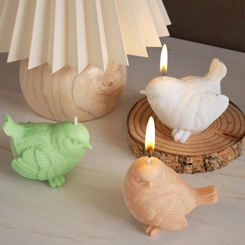 Flexible Silicone Mold for Creating Unique 3D Bird Figurines Accessory for Enthusiasts and Home Decoration Daily Use