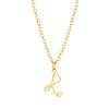 Gold Heart Alphabet Jewelry Necklace With O Chain For Female Fashion Accessory