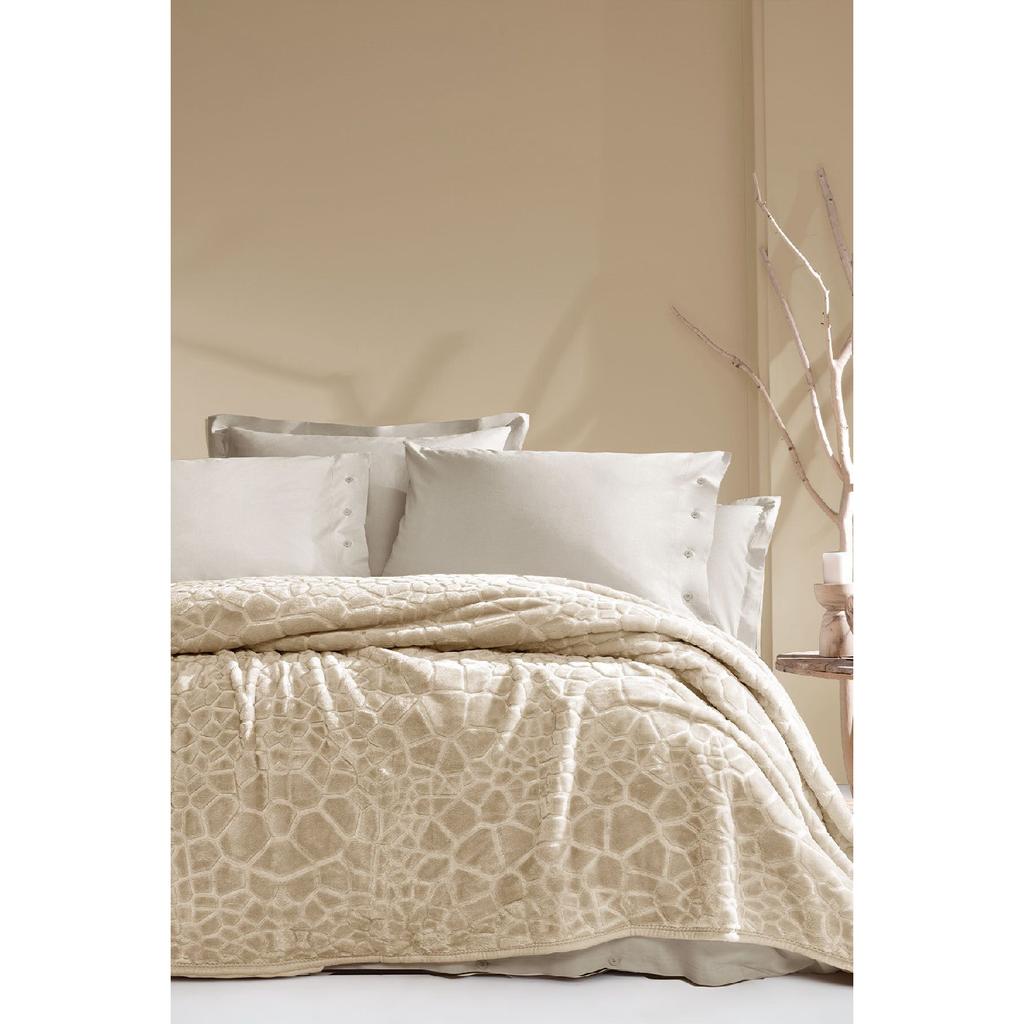 Meave Double Emboss Decke – Grau