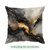 1 Black Gold Marble Light Luxury Cushions Pillowcase Polyester Cushion Cover Throw Pillow Pillowcover Home Car Sofa Decor