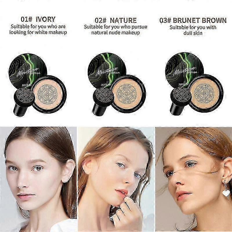 Jaysuing Mushroom Head Air Cushion Cc Cream Moisturizing Foundation Concealer Whitening