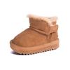 Winter  Baby Snow Boots Leather Thick Plush Warm Toddler Kids Shoes  Little Girls Boys Boots EU 15-25