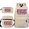 Vintage "Netherlands Hup Holland Hup" 3 In 1 Backpack Shoulder Bag Pencil Case Women Men Student Fashion Football Lover Bagpack