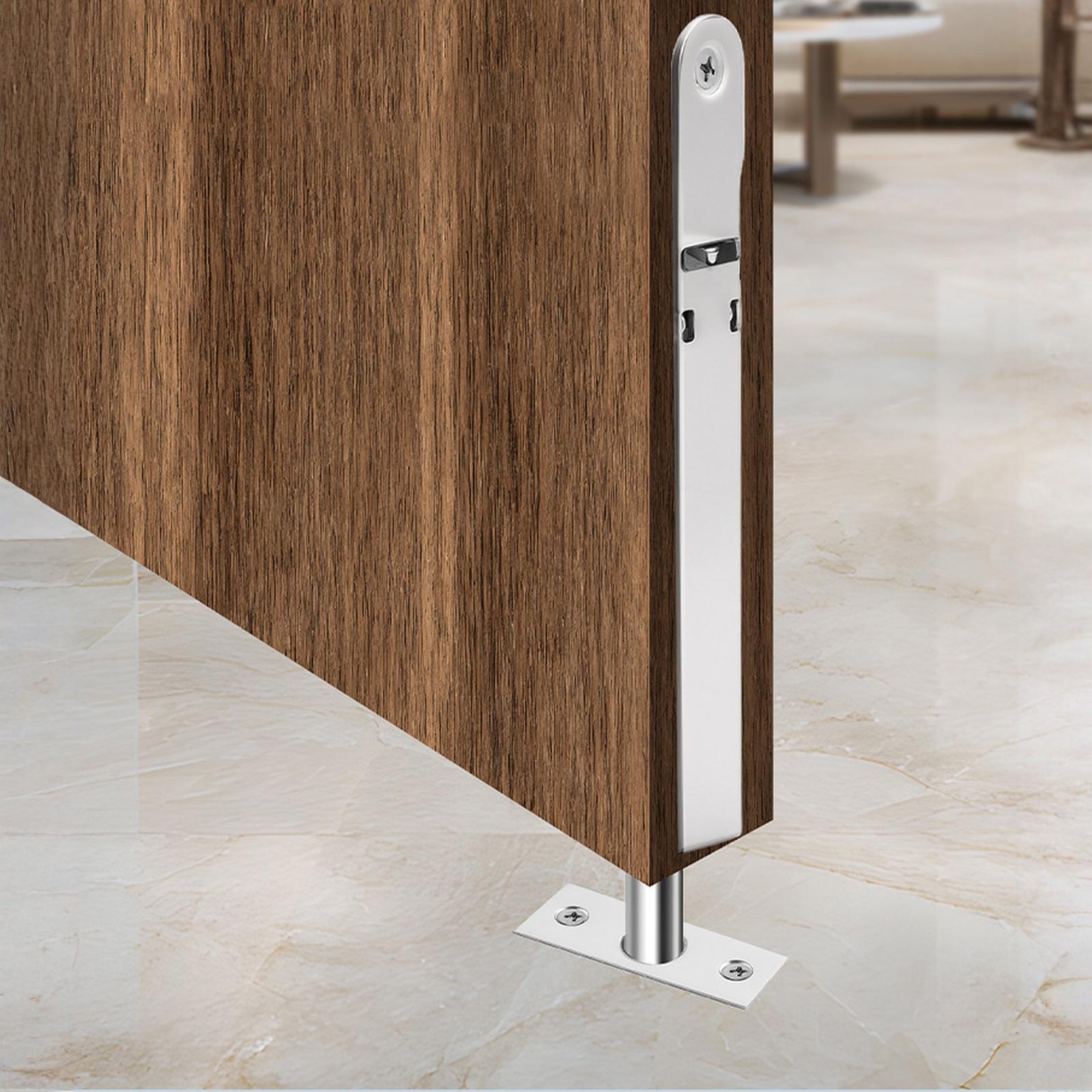 

Foot-Operated Door Stop for Indoor and Outdoor Doors, Stainless Steel Non- Door Holder with Rubber Head, Suitable for Home Balcony Use one size срібний