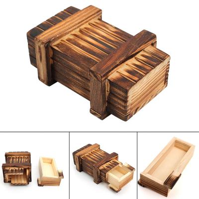 Wooden Puzzle Box Toys Intellegence Development Brain Teaser Magic Box Storage Toy Birthday Gift For Children Adults