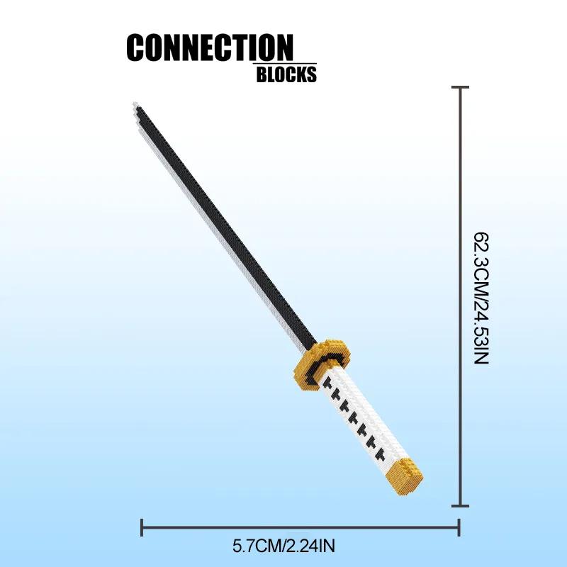 Non-Toxic Samurai Sword Building Blocks Ninja Blade Katana Japanese Anime Butterfly Nichirin Knife Bricks Children Toys For Adult