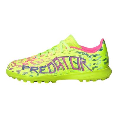Predator 24 League TF K Mystic Victory Pack Scarpe da Ginnastica Bambino Verde Lucid-Limone Blu-Fusion ID3799