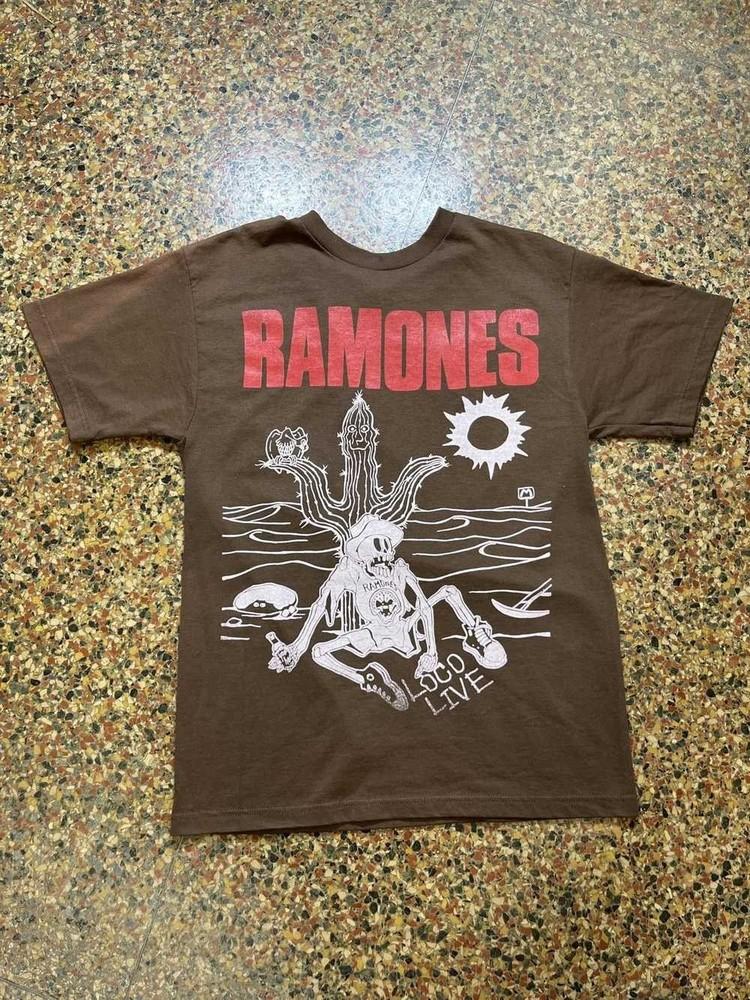 

Ramones rock concert music short sleeve dark chocolate color shirt KV39704 Unisex T-Shirt L