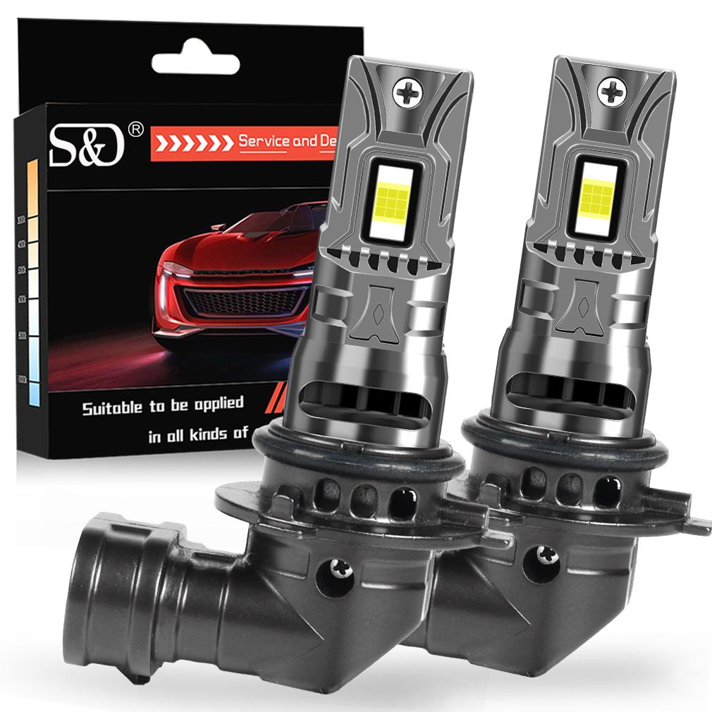 2 Stück 30000LM H7 LED-Scheinwerferlampen Mini Turbo H11 LED H8 H1 9005 HB3 9006 HB4 Auto-Nebelscheinwerfer Scheinwerfer Auto Plug&Play Lampe 6500K Weiß