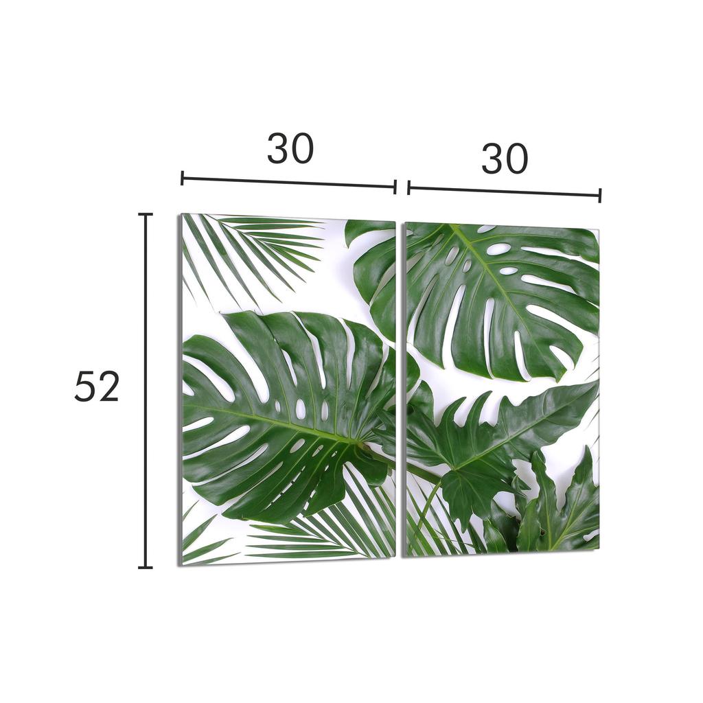 Szklana płyta ochronna na kuchenkę 2x30x52 Monstera
